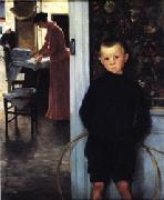 Paul Mathey Woman and Child in an Interior Spain oil painting artist